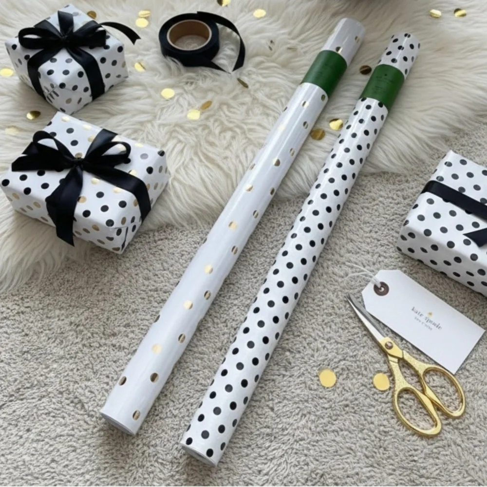 NEW Kate Spade New York Wrapping Paper Rolls - 2 Pack